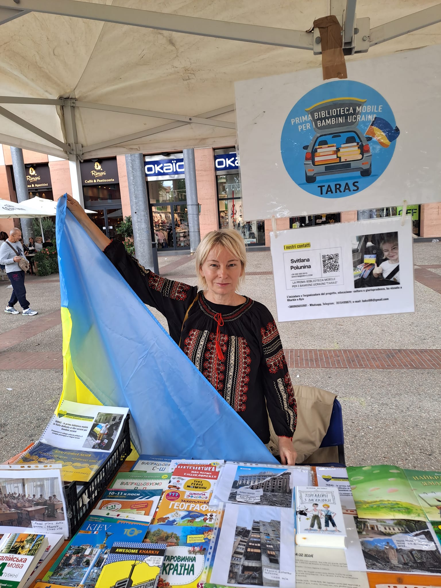 Харків’янка Світлана Полуніна в Італії ініціювала проєкт мобільної бібліотеки